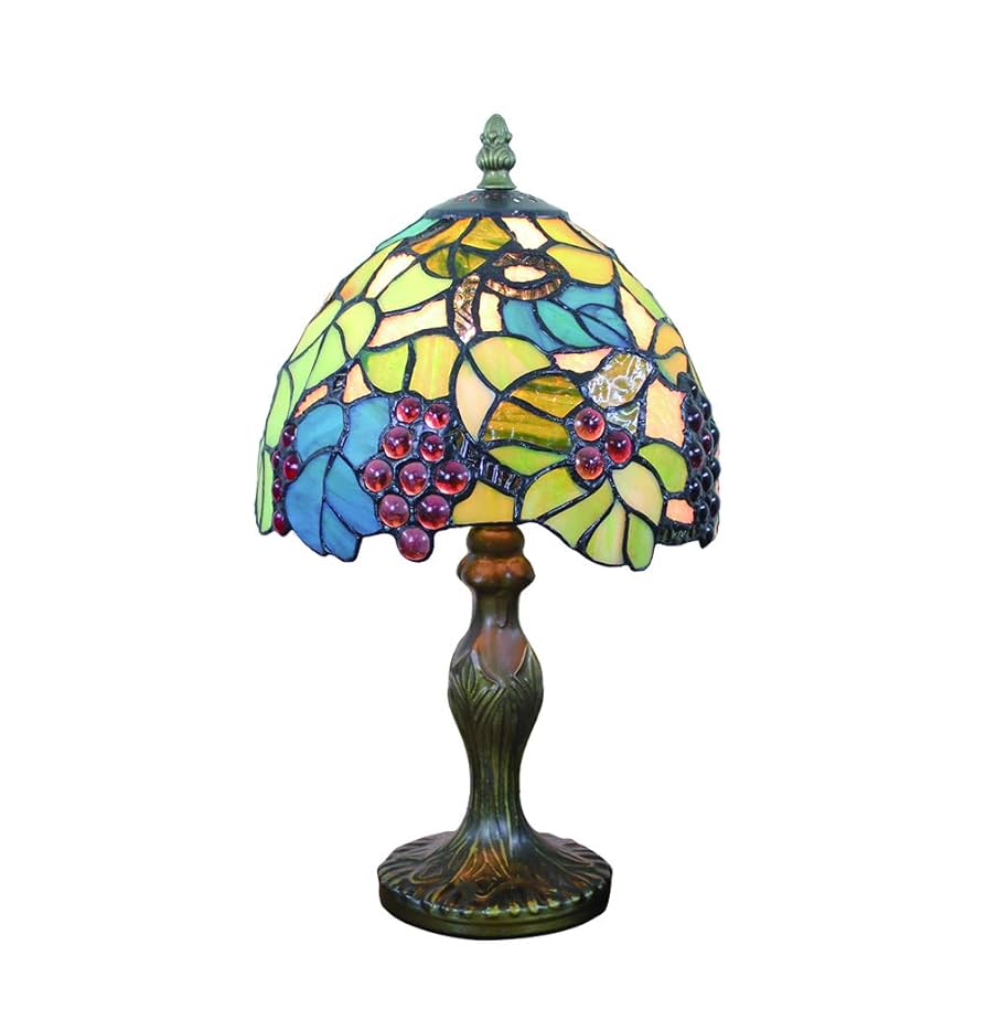 Amazon.co.jp : FBOSS Tiffanylamp 8インチ紫色ぶどう 牧歌的な